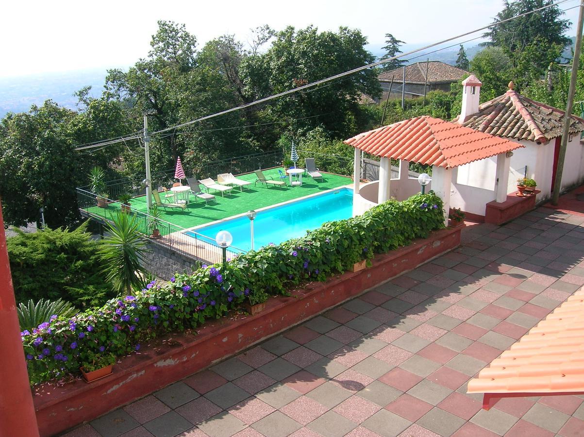 Al Villino Sunshine In Villa Con Piscina Ed Idromassaggio Sant'Alfio Bagian luar foto